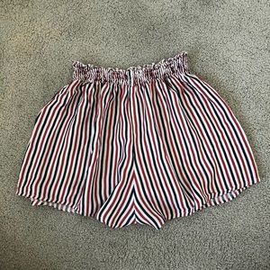 flowy striped shorts